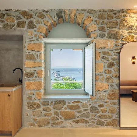 Apartment Trinitas Mare - Psarou Beachfront House W Sea View *